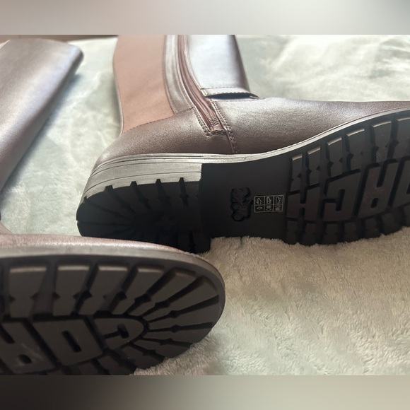 Coach Farrah Riding Boots Walnut Brown Leather Knee High Women’s 8 NEW Zip - Picture 5 of 7